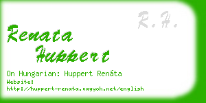 renata huppert business card