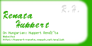 renata huppert business card
